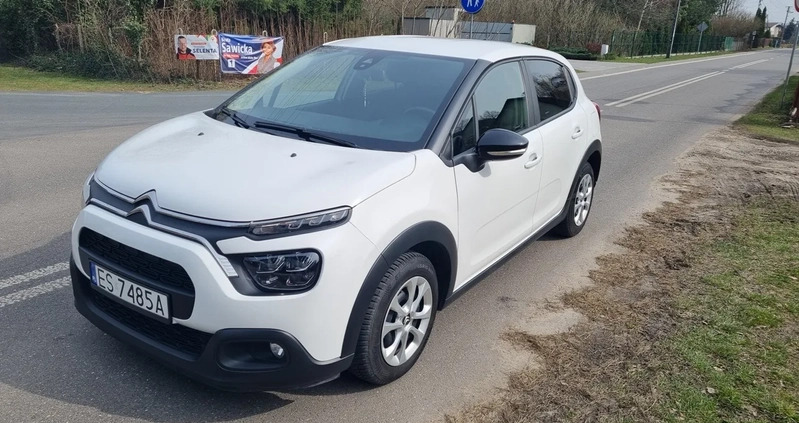 Citroen C3 cena 49900 przebieg: 28000, rok produkcji 2021 z Skierniewice małe 79